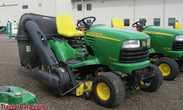 Right-front view of the Deere X485
