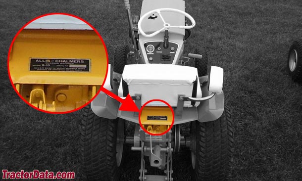 Allis Chalmers B-10 serial number location