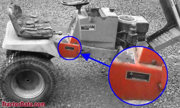 Allis Chalmers 610 serial number location