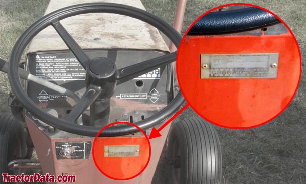 J.I. Case 442 serial number location
