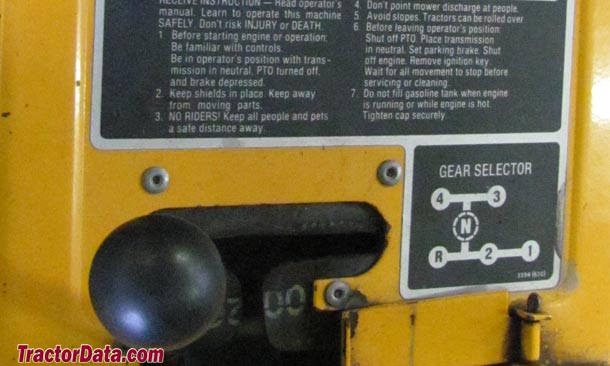 Cub Cadet 1204 transmission photo