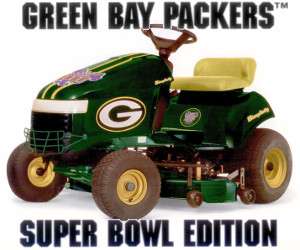 Simplicity Green Bay Packers lawn tractor.