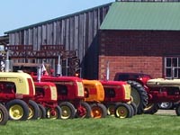 Cockshutt tractors in the Little Log House feature area