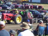 Saturday's tractor pull featured stock and custom machines.