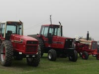 Tractors on display in Little Falls