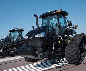 Challenger all-black X-Edition tracked tractors.