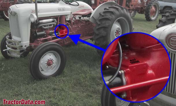 Ford model 600 tractor data #8