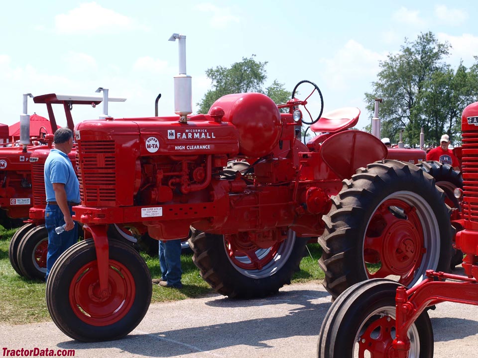 Farmall Super M-TA High Drum (cotton picker tractor) with LP-gas engine.