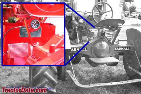 Farmall F-20 serial number location