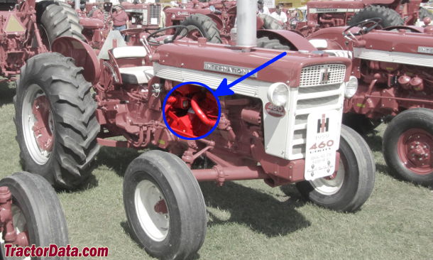 International Harvester 460 serial number location