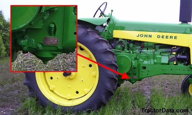 John Deere 730 serial number location