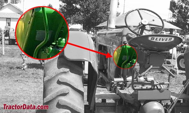Oliver 880 serial number location