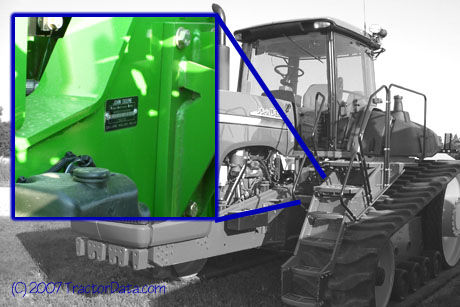 John Deere 9520T tractor serial number location