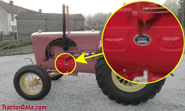 Massey-Harris 25 26-41 serial number location