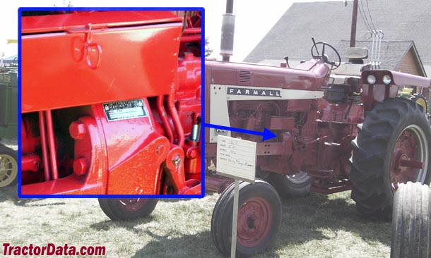 Where is the serial number on a Farmall tractor?