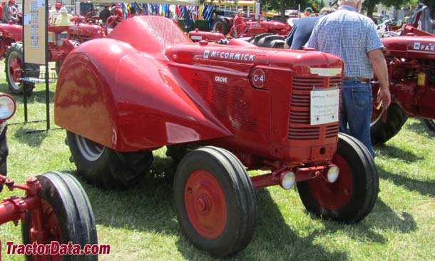 McCormick-Deering O-4 grove tractor, front-right view