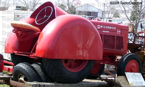 McCormick-Deering O-4 orchard tractor, rear-right view