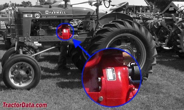 Farmall Super MV serial number location