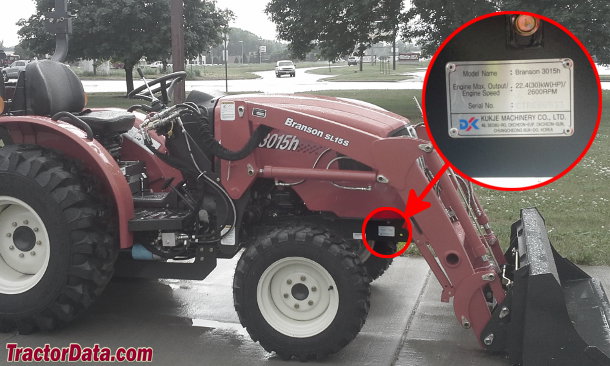 Branson 3515R serial number location