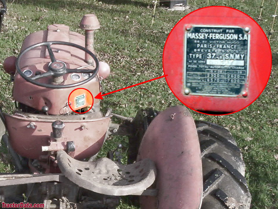 massey ferguson tractor serial numbers