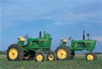 John Deere high-crop 4020 tractors