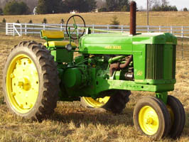 tractor with tricycle front end