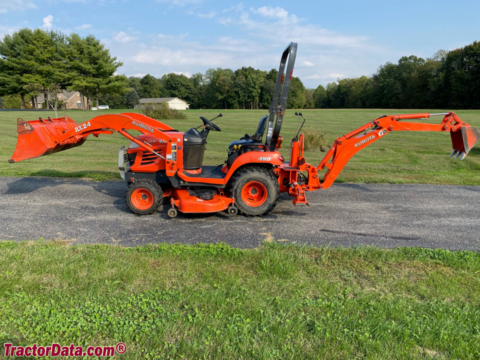 Kubota BX24, left side.