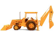 John Deere 410 tractor photo