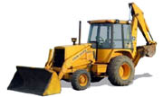 John Deere 410B tractor photo