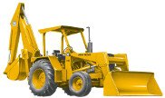 John Deere 510 backhoe photo