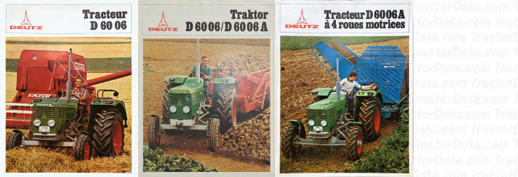 Deutz D 6006 tractor information