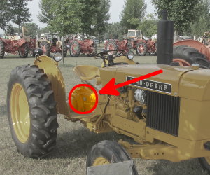 John Deere 300 serial number location