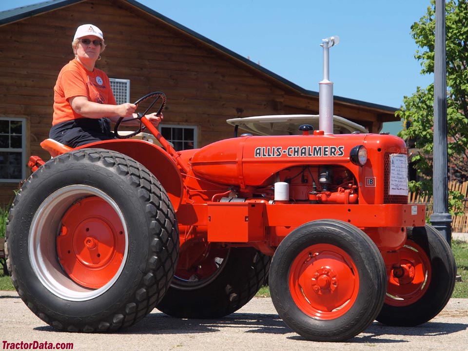 Allis-Chalmers IB in orange paint.