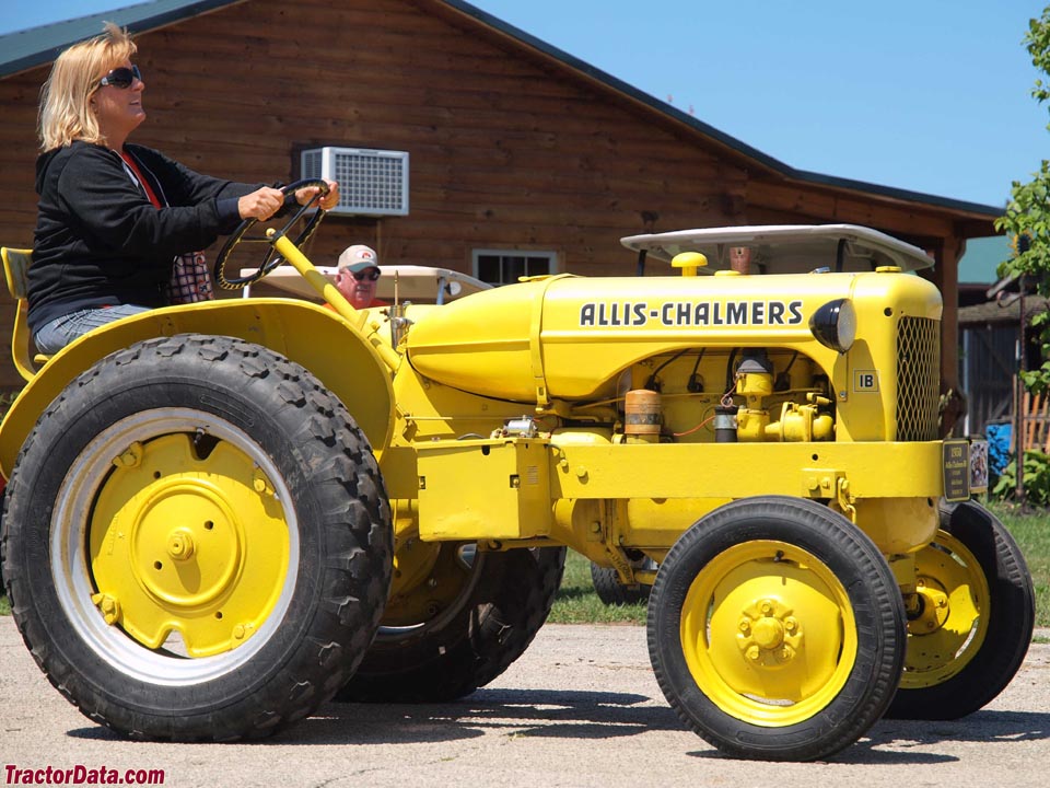 Allis-Chalmers IB in highway yellow.