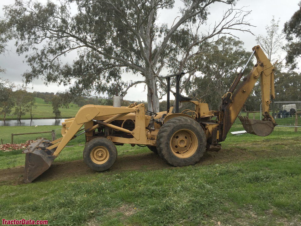 John Deere 400 with loader and backhoe.