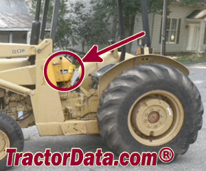 Massey Ferguson 20F serial number location