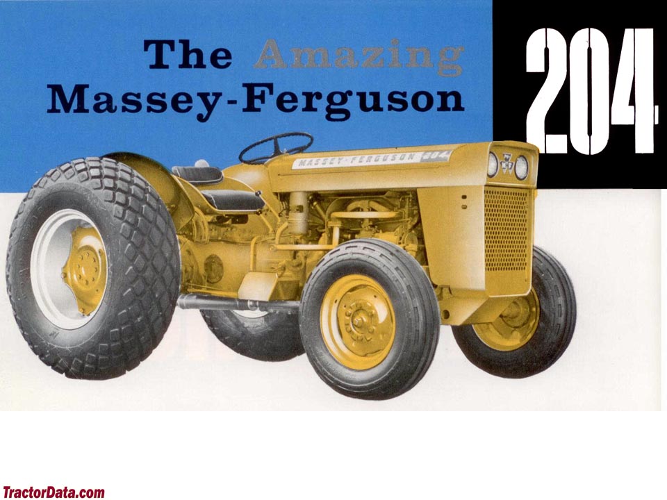Massey Ferguson 204 marketing photo.