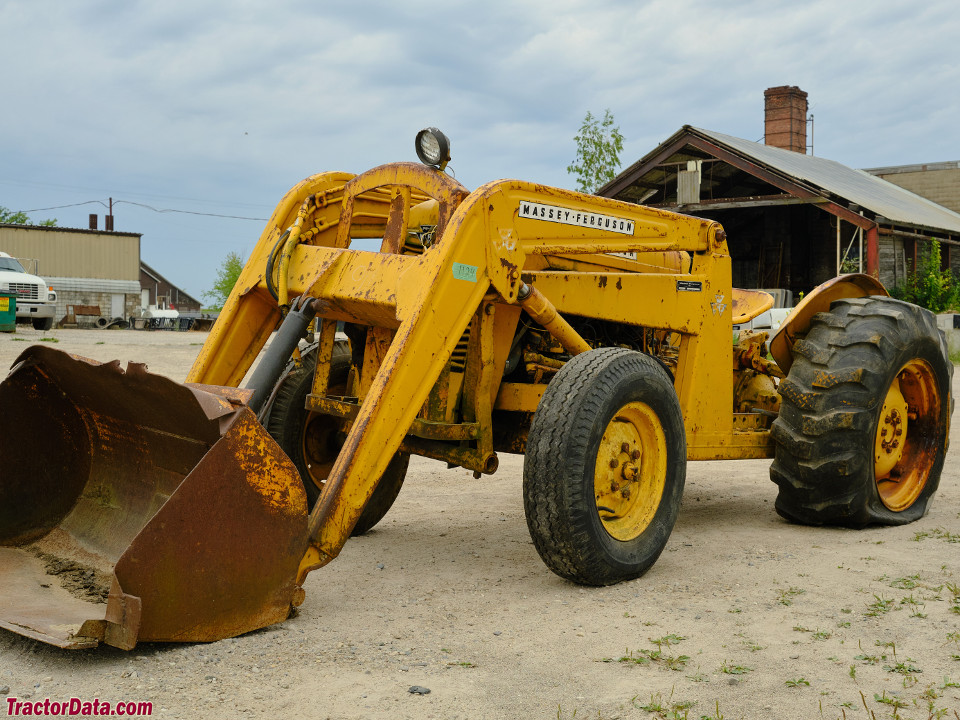 Massey 35 industrial with model 100 front-end loader.