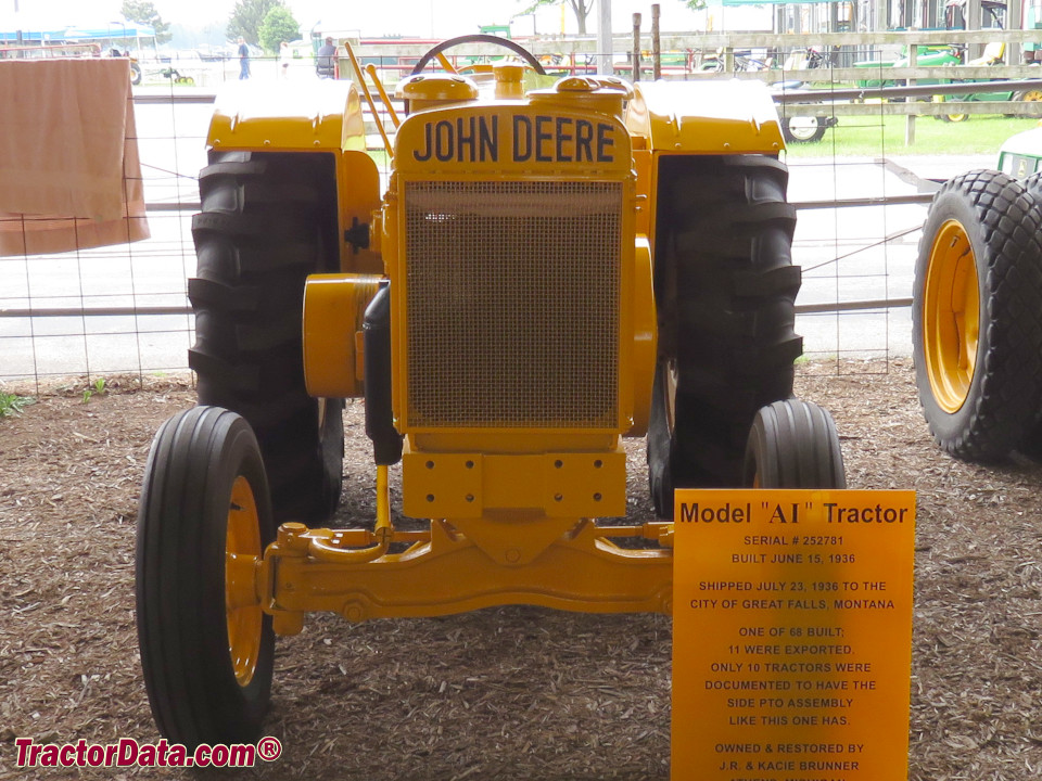 John Deere AI industrial tractor.