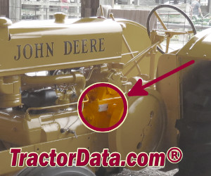John Deere AI serial number location