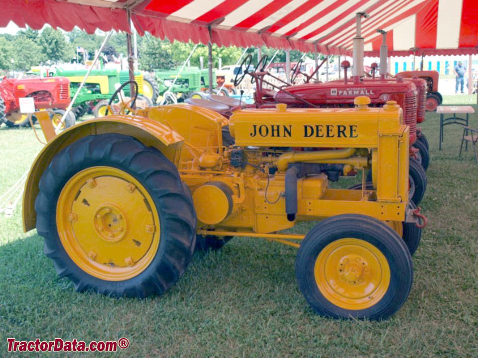 John Deere BI industrial tractor, right side.