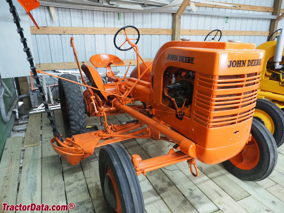 John Deere LI with mower.