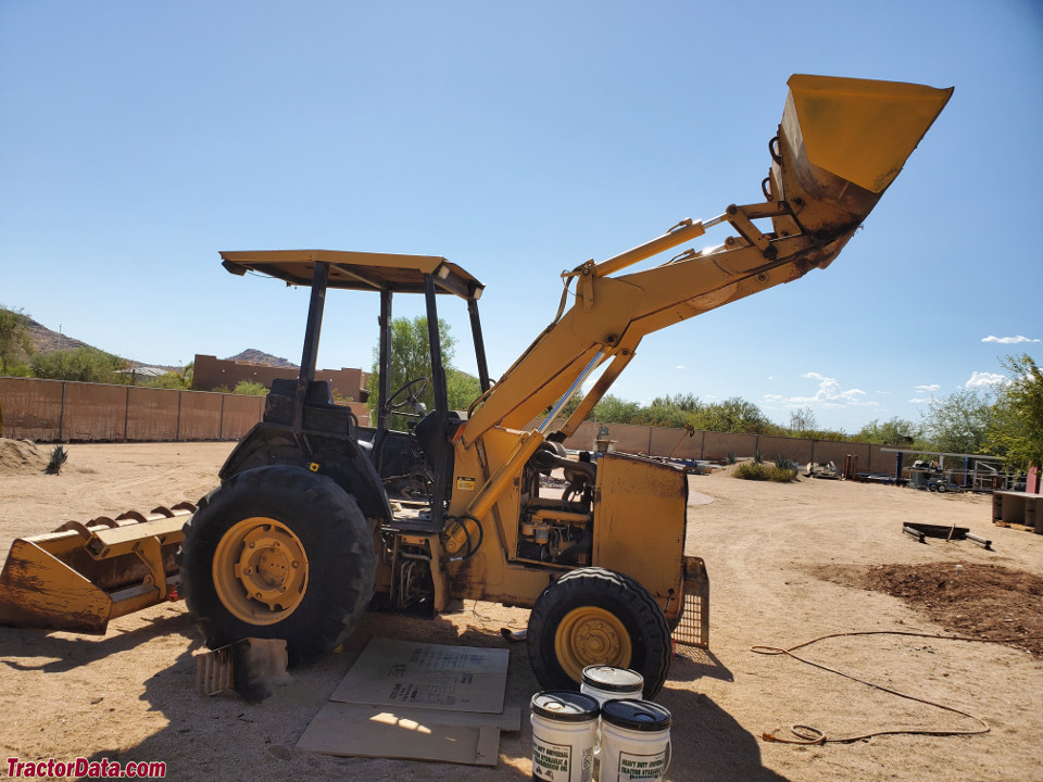 Ford 455D loader tractor, right side.