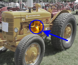 International Harvester I-4 serial number location