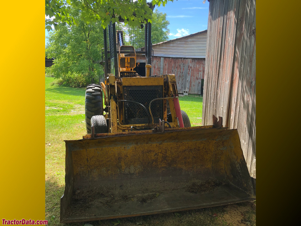 Oliver Industral 550 tractor with 578 front-end loader and 613 backhoe.