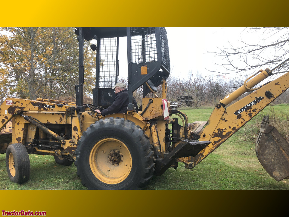 Oliver Industral 550 tractor with 578 front-end loader and 613 backhoe.