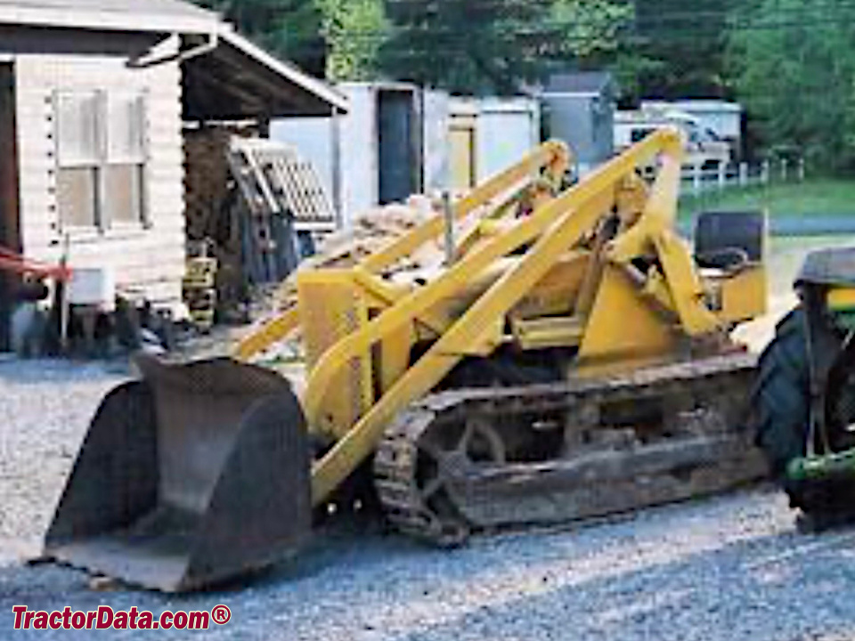 John Deere 430 Crawler Loader, left side.