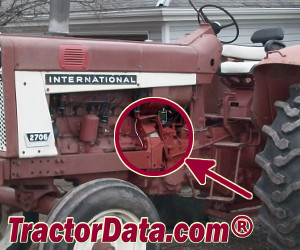 International Harvester 2706 serial number location