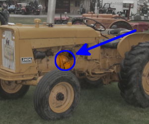 International Harvester 2404 serial number location