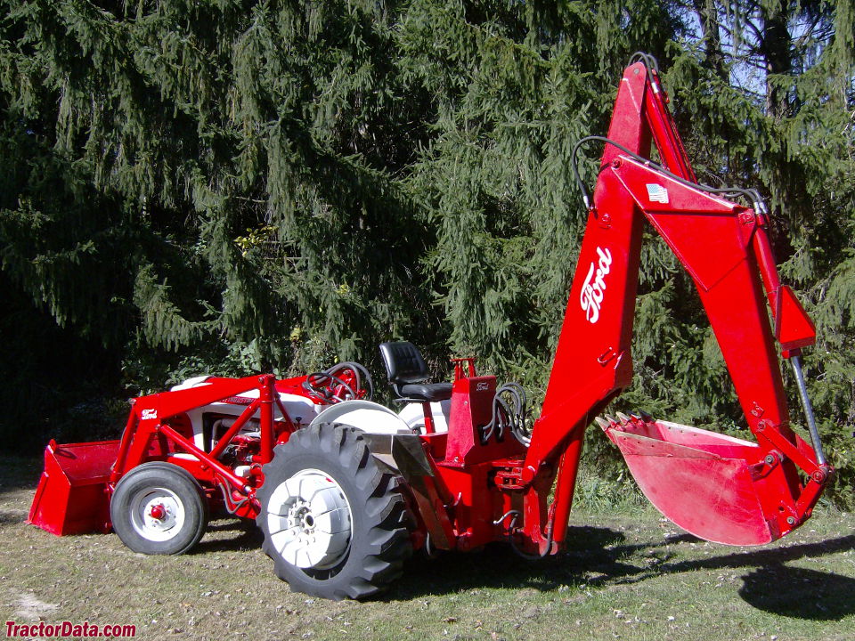 Ford 1841 Industrial tractor with loader and backhoe.